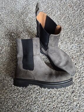Camel Active Olive Suede Chelsea Boot